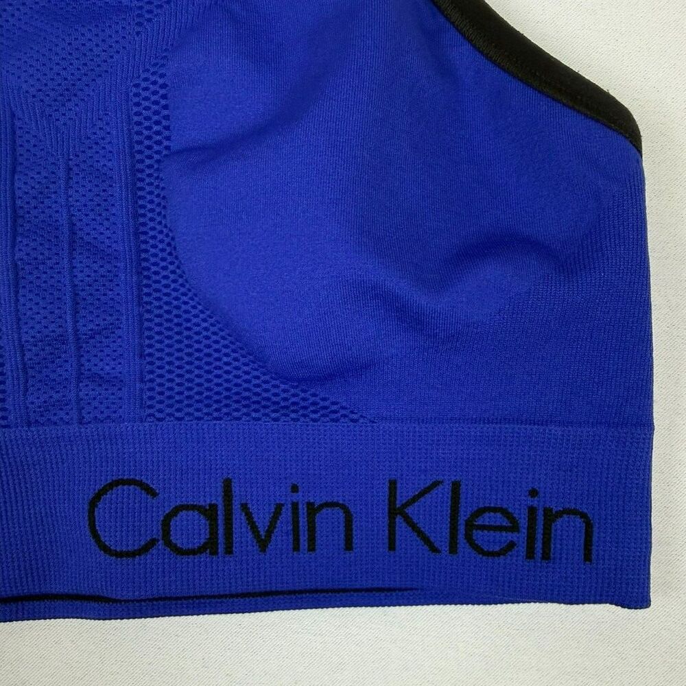 Calvin Klein Performance Reversible Racerback Sports Bra - Picture 2 of 6